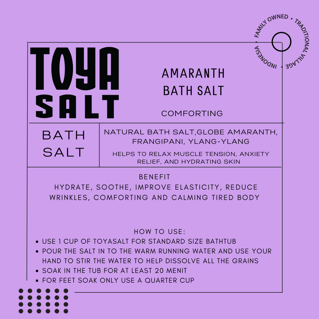 Amaranth Bath Salt - Toya Salt