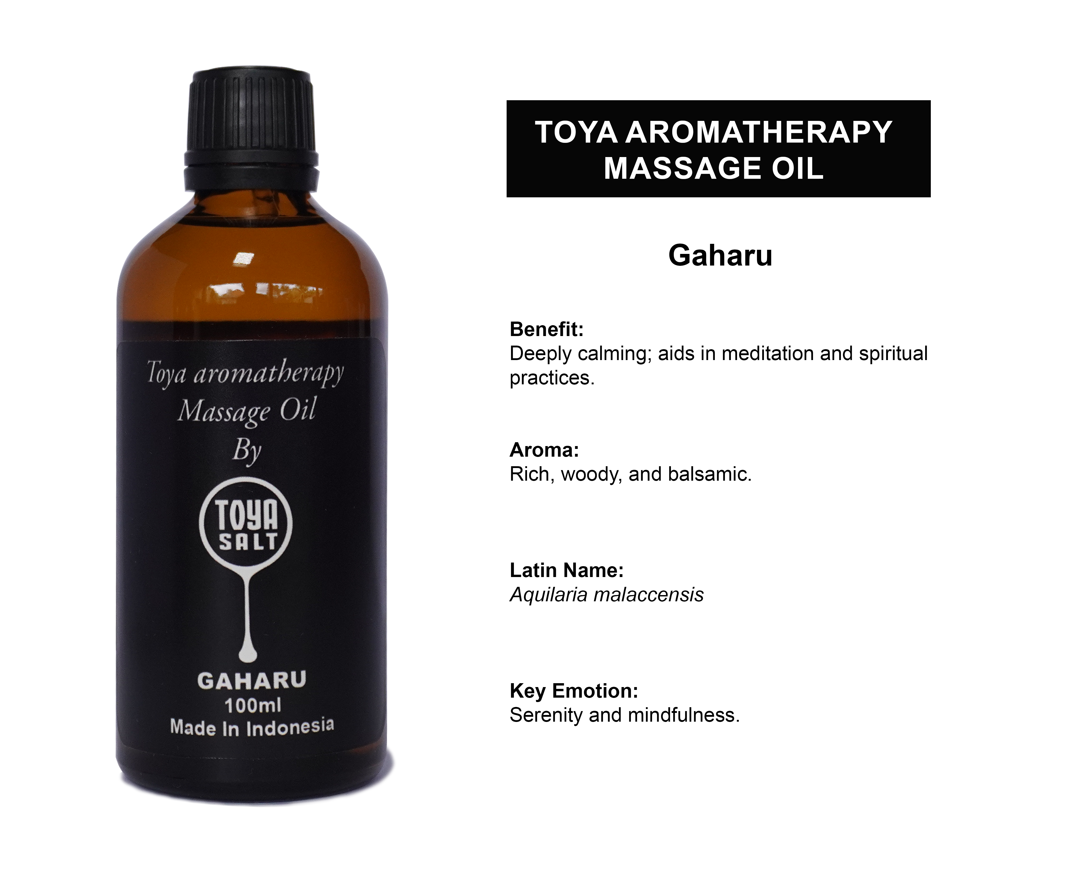 Gaharu - Aromatherapy Massage Oil