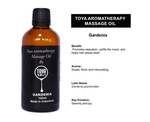 Gardenia - Aromatherapy Massage Oil - Toya Salt