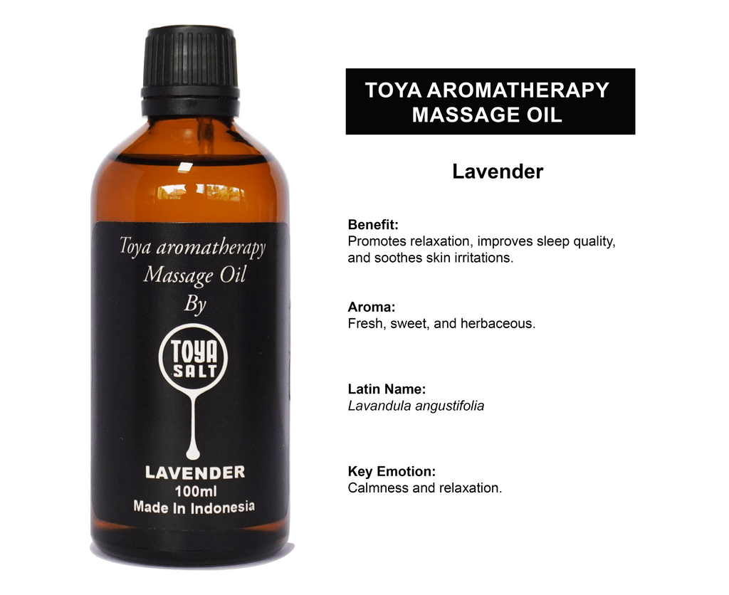 Lavender - Aromatherapy Massage Oil - Toya Salt
