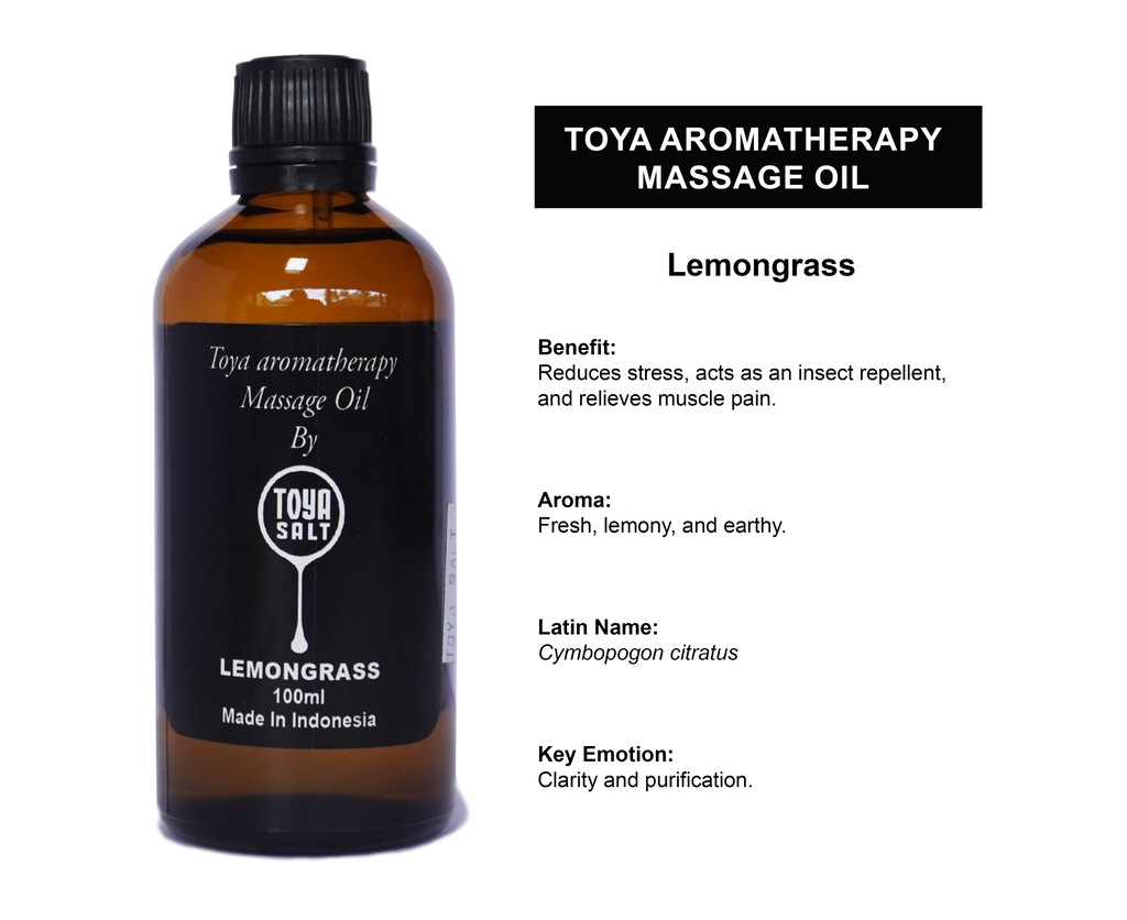 Lemongrass - Aromatherapy Massage Oil - Toya Salt