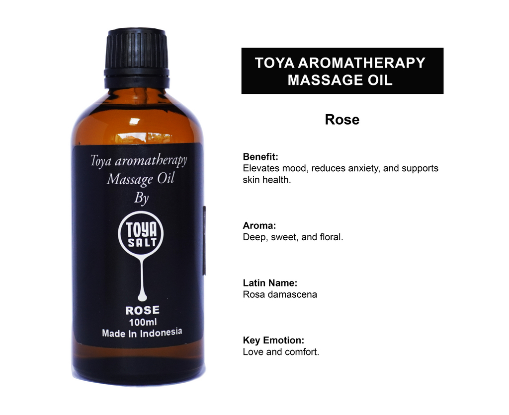 Rose - Aromatherapy Massage Oil - Toya Salt