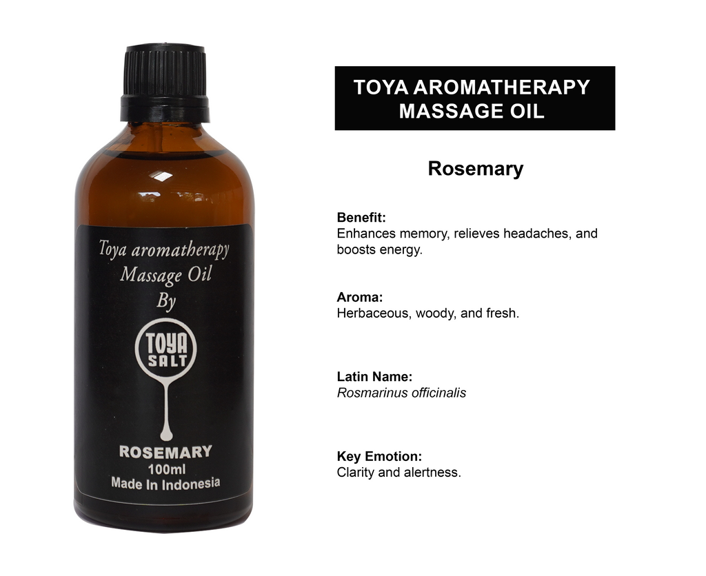 Rosemary - Aromatherapy Massage Oil - Toya Salt