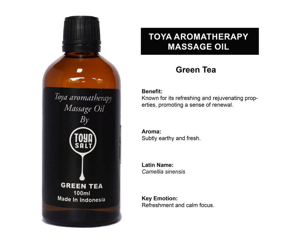 Green Tea - Aromatherapy Massage Oil - Toya Salt