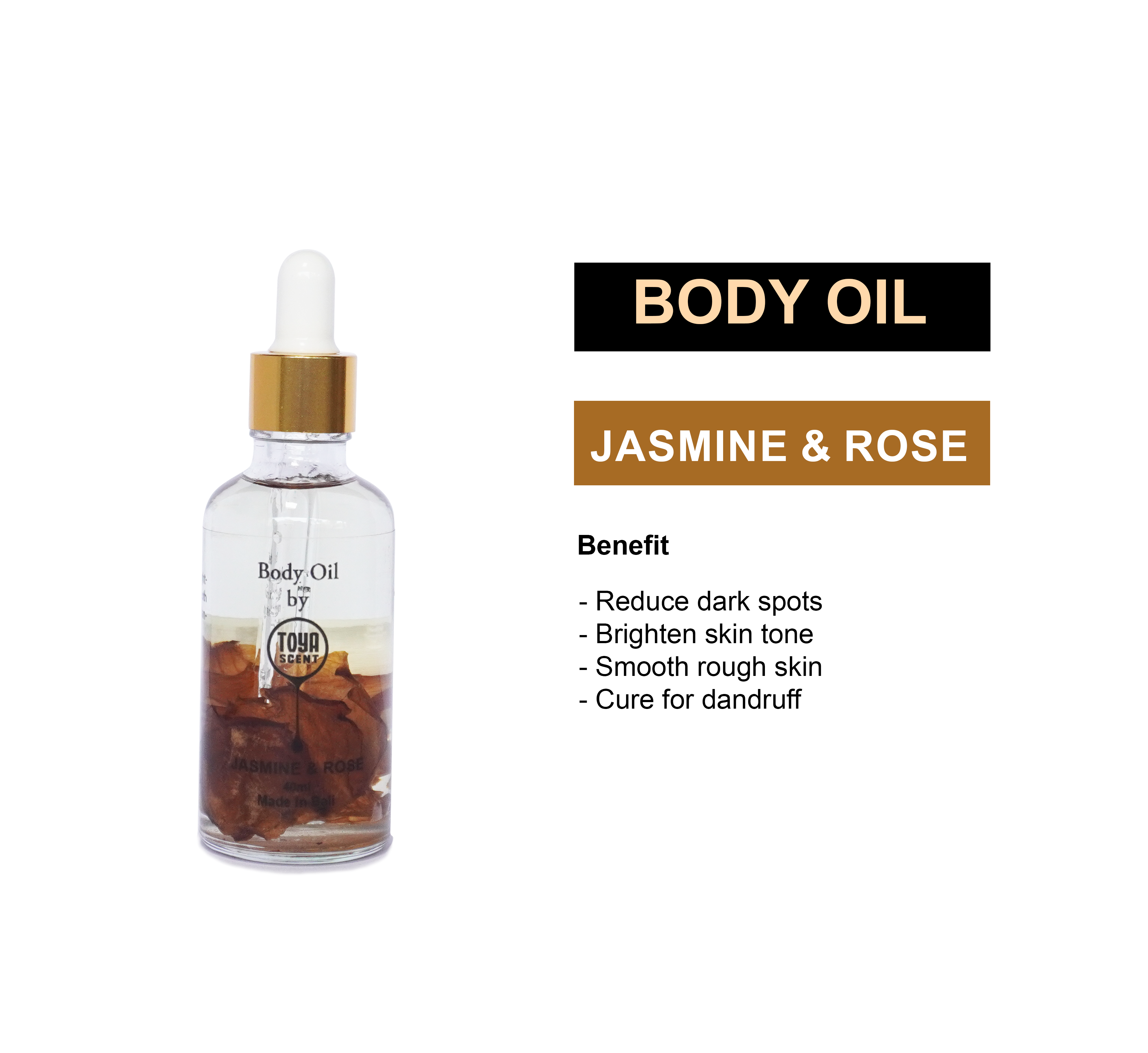 Jasmine & Rose Body Oil - Toya Salt