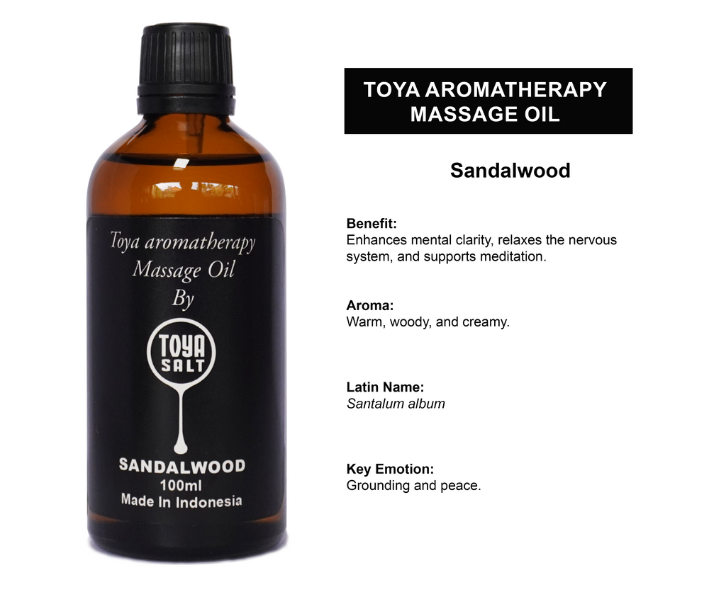 Sandalwood - Aromatherapy Massage Oil - Toya Salt