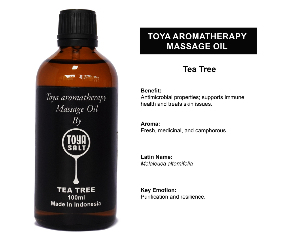 Tea Tree - Aromatherapy Massage Oil - Toya Salt