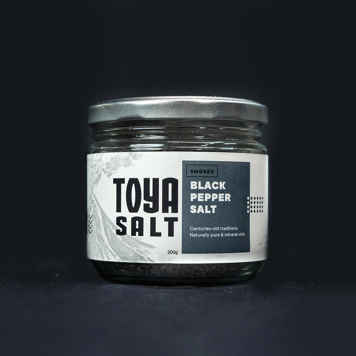 Smoked  Black Pepper Salt - Toya Salt